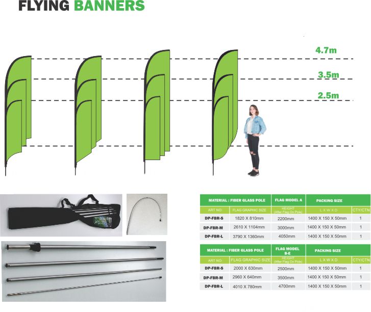 flying banners
